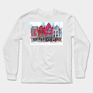 Urban sketch | Delft | Holland Long Sleeve T-Shirt